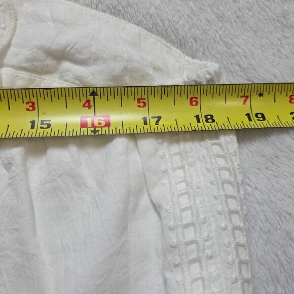 NWOT XL Farm Rio x Anthropologie Sleeveless Richelieu Midi Dress white pineapple - Picture 9 of 12